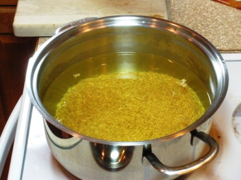 I soaked the brown basmati rice in weak saffron water for 45 minutes.